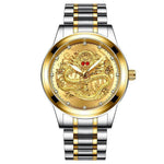 Holiday gift(sell at a low price)Golden luxury waterproof fashion watch