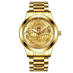 Holiday gift(sell at a low price)Golden luxury waterproof fashion watch