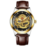 Holiday gift(sell at a low price)Golden luxury waterproof fashion watch