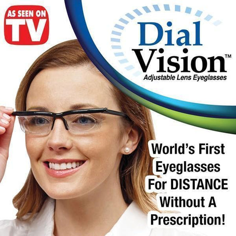 DIAL VISION - THE WORLD'S FIRST ADJUSTABLE EYEGLASSES